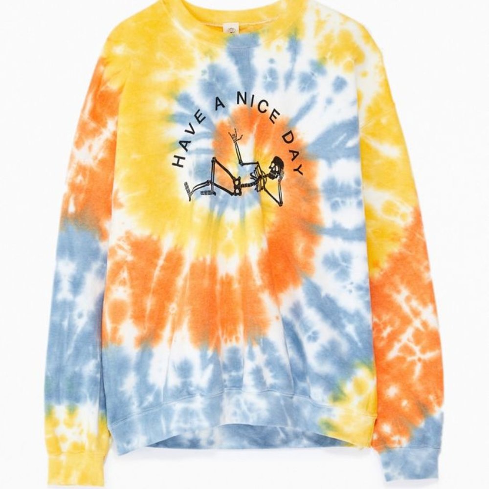 Tie Dye Vintage Sweatshirt Urban Outfitters